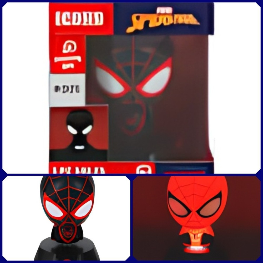 MILES MORALES SPIDER-MAN LAMP PALADONE MARVEL LED ICONS LIGHT 4โ INCH NEW